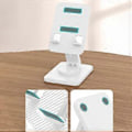 Miniatyrbillede 4 af 5: 360-graders roterende mobiltelefon tablet stander desktop bærbar og foldbar (hvid)
