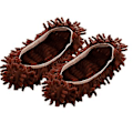 Pikkukuva 1 / 3: Pestävä Lazy Mop - pölytossut lattian puhdistukseen, kotikäyttöön, sukat kengät (1 kpl, kahvi)