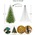 Miniatyrbillede 4 af 5: 8 x Trælys, 280 LED Trælys Ringe, 2m Højde, 8 Tilstande, Ch