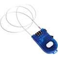 Pikkukuva 2 / 5: 1m kaapelilukot Retractable-yhdistelmäkaapelilukko Retractable-kaapelilukon salasana lukko pyörämatkatavaroille Sininen 1kpl
