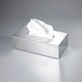Miniatyrbillede 5 af 5: (krom sølv) Rektangulær Kleenex Tissue Box Holder Flad Serviet