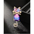 Miniatyrbillede 3 af 5: Krystal Kat Brosche Sød Killing Pin Corsage Krystal Killing Glitrende Brosche Buer Dyr Brosche Fint Dyr Rhinestone Maerke Smykker Gaver Ydertøj Tøj Dekoration
