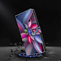 Miniatyrbilde 4 av 5: Magnetisk etui til Samsung Galaxy A35 5G med 3D-mønstertrykk i lær (Fargerike blomster)