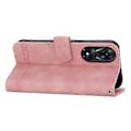 Miniatyrbillede 3 af 5: DIERFENG DF-03 til Oppo A78 5G Læder Telefon Cover Linjer Prægning Cover med Stand Wallet (Style B)