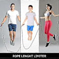 Miniatyrbillede 5 af 5: Professionel Speed Jump Rope, justerbart speed reb i stålwire til højintensive træninger, kompakt design ideelt til rejser, bærbar træning til