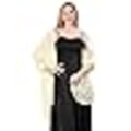 Miniatyrbilde 4 av 5: Kvinner Chiffon Sjal og Skjerf for Aftenkjole, Elegant Myk Gjennomsiktig Chiffon Sjal Brudeslør Bryllup Skjerf