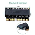 Miniatyrbilde 2 av 5: M.2 NGFF AHCI NVMe SSD Konverteradapter 12+16Pin for 2013-2017 M.2 NVME SSD Konverteradapter