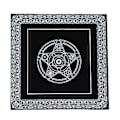 Miniatyrbilde 1 av 4: Tarotkort-duk med rutenett, astrologi, spådom, alter, fløyelsmatte, 49*49cm (Svart 1)