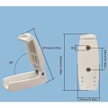 Miniatyrbillede 2 af 5: Hvid låseholder Camper dørkrog opbevaring til trailer Camper, D