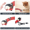 Miniatyrbild 3 av 4: Smart Sensing Snake Cat Toys Elektroniska interaktiva leksaker för katter 1