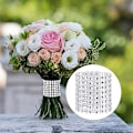 Miniatyrbillede 3 af 5: (50 stk Sølv) Servietringe Bordserviet Holder Diamant Ring Vind