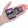 Miniatyrbillede 1 af 5: 3 stk. Mini Metal Dukketilbehørssæt - Sort til Laptops, Tablets