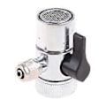 Miniatyrbillede 1 af 5: Alloy 1/4\" Rør Enkelt Snit til Ventil Diverter Switch Vanddeler Konvertering