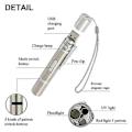 Miniatyrbillede 1 af 5: 3 i 1 USB Opladbar Sjov Kattejagtlegetøj Mini Lommelygte Laser LED Pen Light Kattelys Pegere Sjov Kæledyrslegetøj Dropshipping( )