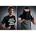 Miniatyrbillede 2 af 5: 2023 Spørg Mig Om Min Ninja Forklædning T-shirt Karate Kampkunst Voksne Tee Top (L Sort)