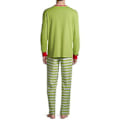 Miniatyrbillede 3 af 4: Grinch Voksen Børn Julepyjamas Sjove Print Familie Matchende Natkjole PJs Jul (L Mænd)