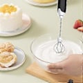 Miniatyrbilde 2 av 5: Elektrisk blender mikser melkeskummer eggvisp kaffe melkedrikk juice mat visp rører USB oppladbar håndblender