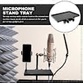 Miniatyrbild 4 av 4: Ljud Live Sändningsmikrofon Plastställ Stativbricka Mikrofonklämma Telefonhållare