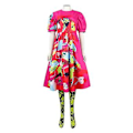 Pikkukuva 2 / 5: Naisten Elokuva Weird Barbie Cosplay Asut Mekko Ja Sukat Halloween Karnevaaliasu Hieno Pukeutuminen (2XL)