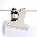 Miniatyrbillede 3 af 4: 4 stk. 12 cm ekstra brede clips, sølvfarvede clips i rustfrit stål til papir