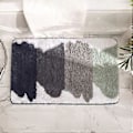 Miniatyrbillede 2 af 4: Farverige Stribet Badeværelsesmåtter Bløde Shaggy Mikrofiber Brusematte Maskinvaskbar Bademåtte Skridsikker Absorberende Plys Gulvmåtter (Farverig B, 24\"