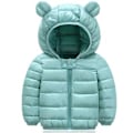 Miniatyrbild 1 av 4: Barn Hoodie Dunjacka för Pojkar och Flickor, Toddler Vinter Zippade Vadderade Jackor Ytterkläder (3-4 År)