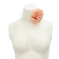 Miniatyrbillede 2 af 5: Bohemian Stor Blomster Choker Halskæde Ruskind Læder Lang Wrap Halskæde