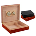 Miniatyrbild 2 av 5: Cedercigarrhumidor, cigarrhumidor med hygrometer och inbyggd H