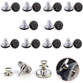 Pikkukuva 1 / 5: 10 kappaletta farkkujen nappeja, 17 mm irrotettava metalli DIY-nappi, Adjusta