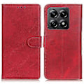 Miniatyrbillede 1 af 5: Til Xiaomi 14T Pro Stand Wallet Case Ko Læder Tekstur Læder Telefon Cover (Style D)