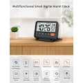 Miniatyrbild 4 av 5: Digital resealarmklocka, svart, 3,54 tums LCD-skärm, 9 minuters snooze