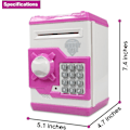 Miniatyrbilde 4 av 5: Elektronisk sparegris med automatisk pengescroll, Mini ATM Safe