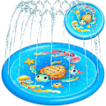 Miniatyrbild 1 av 5: (68\") Splash Pad Sprinkler Barnpool Vattenleksaker, Uppblåsbar Utomhuspool för Barn