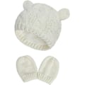 Miniatyrbillede 1 af 5: (M, Hvid) 2-6 måneder babyhue sød bjørn toddler ørevarmer hue varm