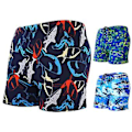 Miniatyrbillede 3 af 5: Fianao Mænds Badebukser Farverige Print Hurtigtørrende Slim Fit Badebukser til Strand (2XL Hvid)