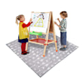 Miniatyrbilde 3 av 5: Baby Splat Matte under Høystol (51\" x 51\") Vaskbar Baby Flo