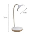 Miniatyrbillede 4 af 5: LED Skrivebordslampe Tre Niveauer Touch Dæmpning Øjenbeskyttelse USB Skrivebordslampe Bordlampe til Hjem Soveværelse Skole Hvid med Kabel