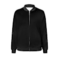 Miniatyrbild 3 av 4: Damjacka, Lättvikts Zip Up Casual Bomberjacka, Ståuppkrage, Kort Ytterplagg, Toppar, S, Svart