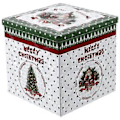 Miniatyrbild 1 av 2: Jul-tema Äpple Presentförpackning Tom Kakor Kex Presentförpackning Julklappsförpackning (Som Visas 1)