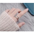 Miniatyrbillede 5 af 5: Sølv Anti-Angst Ringe Unisex Spinner Ringe Unisex Justerbar