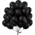 Miniatyrbilde 1 av 5: 100 stk 10 tommers sorte heliumballonger, sorte heliumballonger