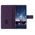 Miniatyrbillede 3 af 5: Til Samsung Galaxy A35 5G Telefon Cover Præget Rombe Tegnebog Stativ Læder Cover (Style C)