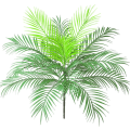 Miniatyrbilde 1 av 5: Kunstig tropisk palmeblad plante i grønn 1 stk - Plastplan