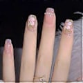 Miniatyrbild 5 av 5: Nagelsticker 5d utsökt präglad nageltillbehör självhäftande nageldekoration blomster carving design akryl nagel