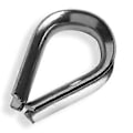 Miniatyrbillede 2 af 4: Rustfrit stål wire tov lugs 2mm [20 stk] A4 AISI316 rustfrit stål | HEAVYTOOL