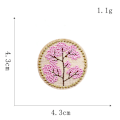 Miniatyrbilde 5 av 5: 23 stk Blomstkurv Broderte Stofflapper for Barnesko og H