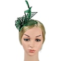 Miniatyrbillede 3 af 5: Fascinatorer til Kvinder Bryllups Fascinator Hat Blomst Mesh Fjer Pandebånd Grøn