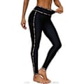 Miniatyrbild 3 av 4: Charmleaks Badbyxor för Kvinnor Högmidjade Badbyxor Badleggings Badtights Regnbågssömmar (XL)