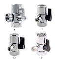 Miniatyrbillede 3 af 5: Alloy 1/4\" Rør Enkelt Snit til Ventil Diverter Switch Vanddeler Konvertering