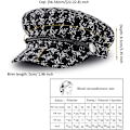 Miniatyrbillede 5 af 5: 1 stk. Beret Hat Kvinder Mode Hatte Casual Retro Elegant Hat Visor W